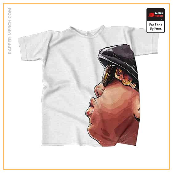 The Notorious Big Side Face Artwork White Shirt RP0310