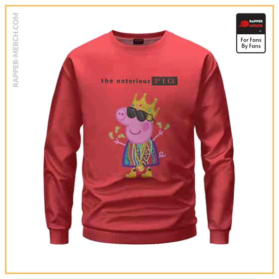 The Notorious PIG Classic Peppa Pig Parody Red Sweater RP0310