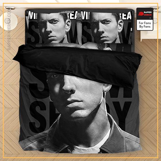 The Real Slim Shady Lyrics Eminem Stoic Face Gray Bed Linen RM0310