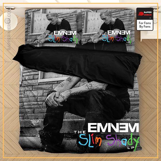The Slim Shady LP Album Rap Icon Eminem Gray Bedding Set RM0310