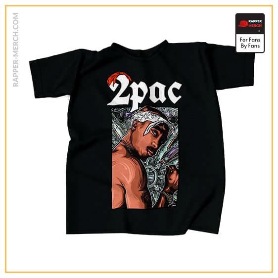 Thug Life 2Pac Makaveli Bandana T-Shirt RM0310