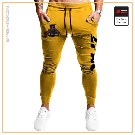 Thug Life 2Pac Shakur Cartoon Art Yellow Jogger Pants RM0310