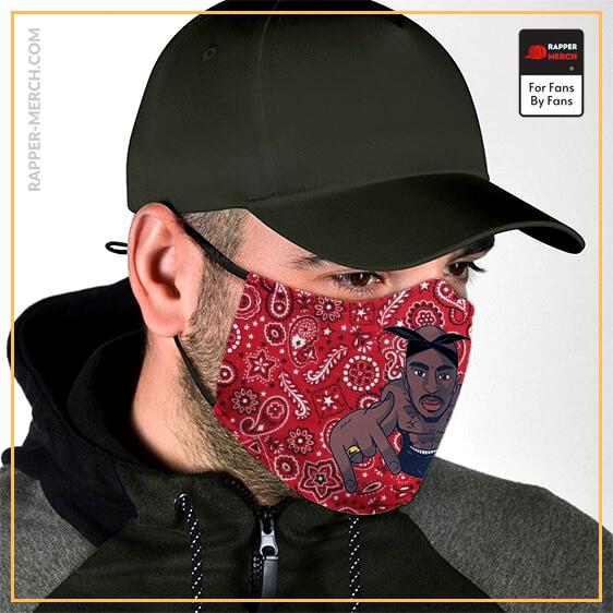 Thug Life 2Pac Shakur Gangster Bandana Pattern Face Mask RM0310