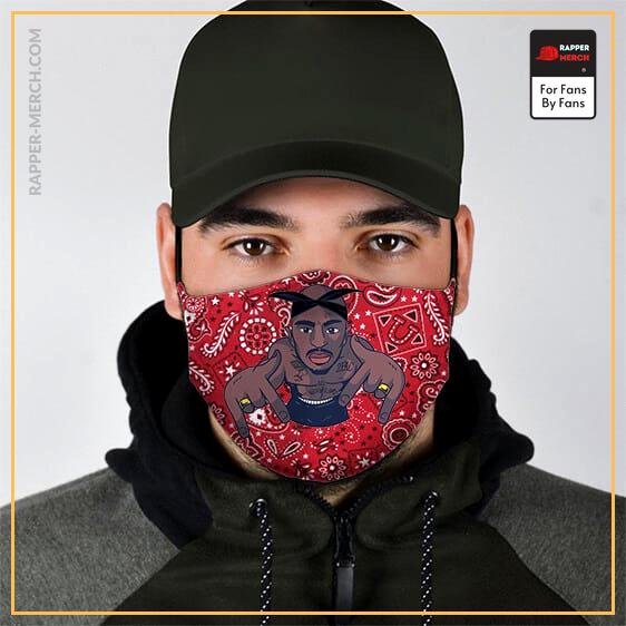Thug Life 2Pac Shakur Gangster Bandana Pattern Face Mask RM0310