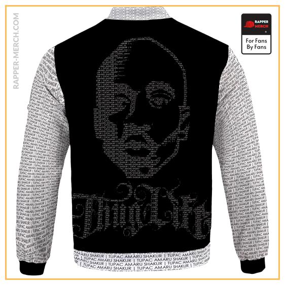 Thug Life Tupac Amaru Shakur Name Face Art Varsity Jacket RM0310