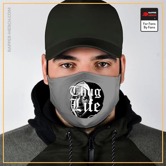 Thug Life Tupac Makaveli Dope Image Icon Gray Face Mask RM0310