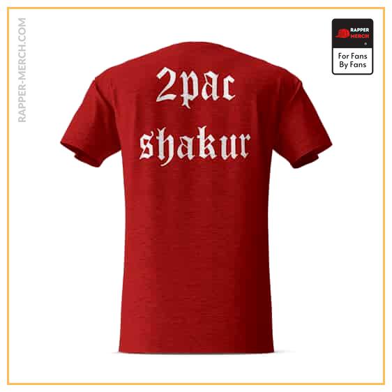 Thug Life Tupac Shakur Body Portrait Red Tees RM0310
