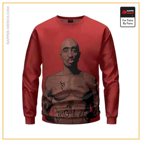 Thug Life Tupac Shakur Body Portrait Sweatshirt RM0310