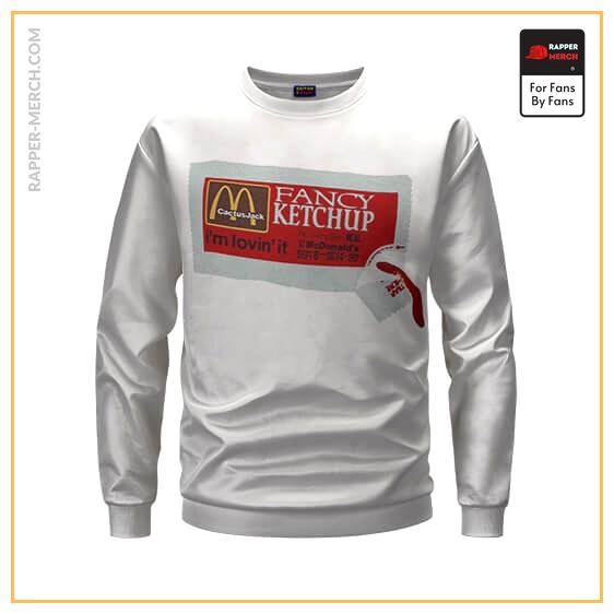 Travis Scott McDonald's Fancy Ketchup Smiley Face Sweatshirt RM0410
