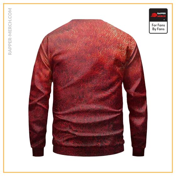 Travis Scott Rodeo Album Design Textured Red Sweatshirt RM0410