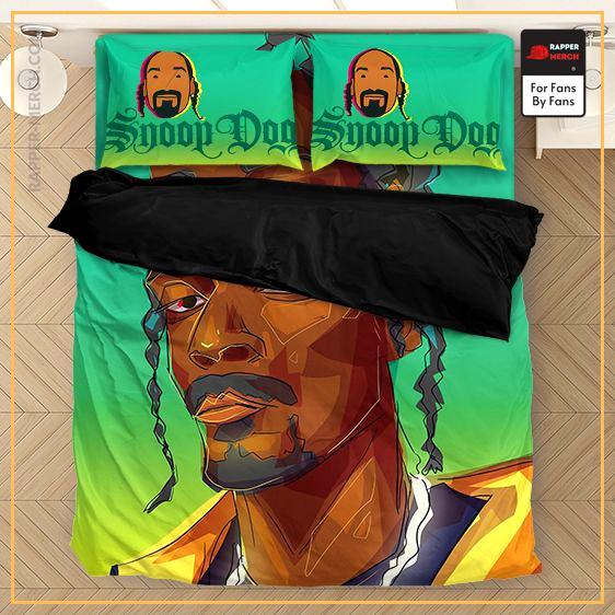 Trippy Geometric Face Portrait Snoop Dogg Bedclothes RM0310
