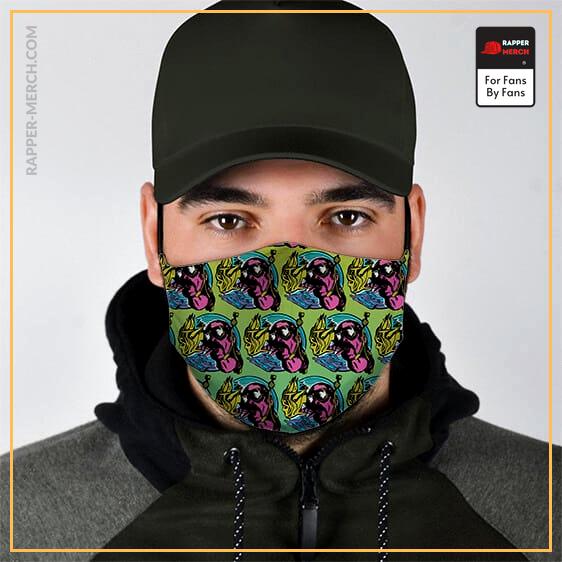 Trippy Snoop Dogg Pattern Smoking Weed Cloth Face Mask RM0310