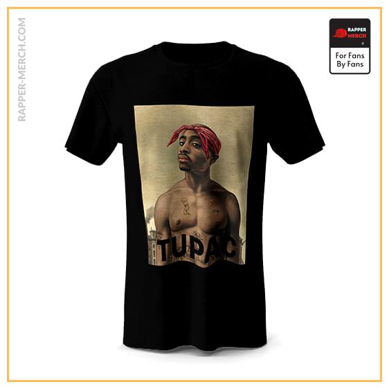 Tupac Amaru Makaveli Body Portrait Art T-Shirt RM0310