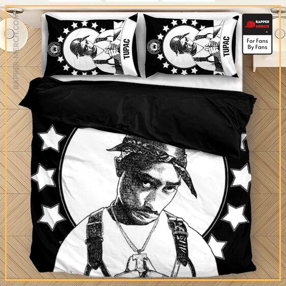 Tupac Amaru Shakur Black White Artistic Design Cool Bedding Set RM0310