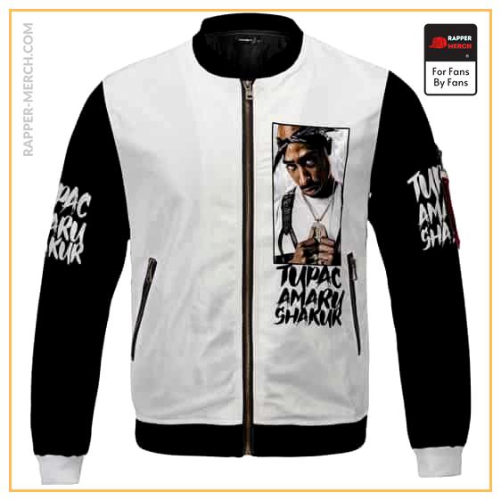 Tupac Amaru Shakur Silhouette Image Design Varsity Jacket RM0310
