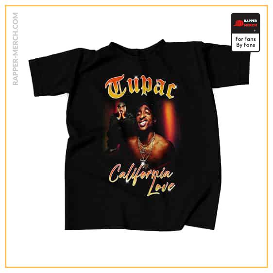Tupac California Love Vintage Art Black Tees RM0310