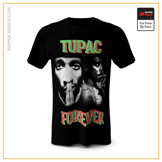 Tupac Forever Retro Vintage Glitch Art T-Shirt RM0310