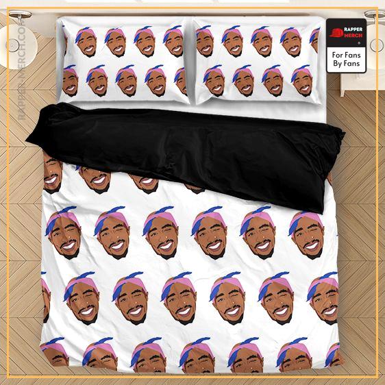 Tupac Makaveli Cute Bubbly Head Elegant Pattern Bedding Set RM0310