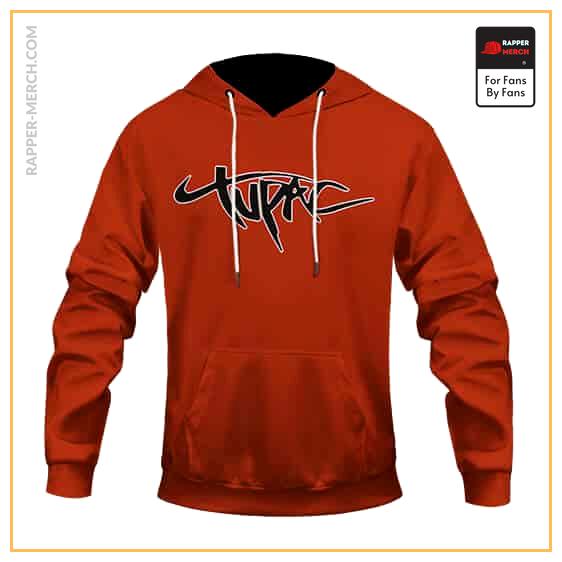 Tupac Makaveli Rose Death Tribute Art Orange Hoodie Jacket RM0310