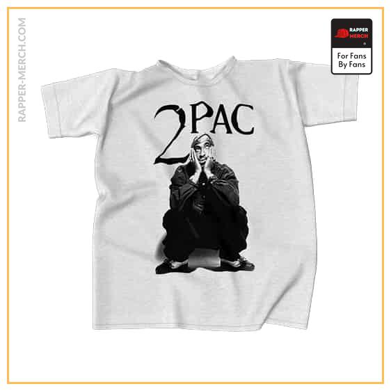 Tupac Makaveli Sitting Monochrome Art Shirt RM0310