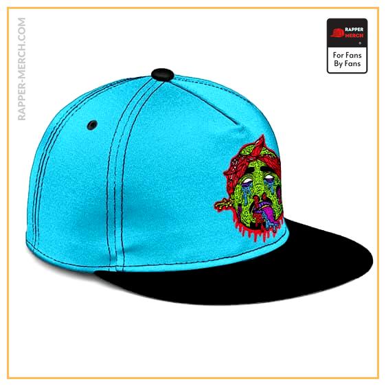 Tupac Makaveli Zombie Head Drip Artwork Snapback Hat RM0310