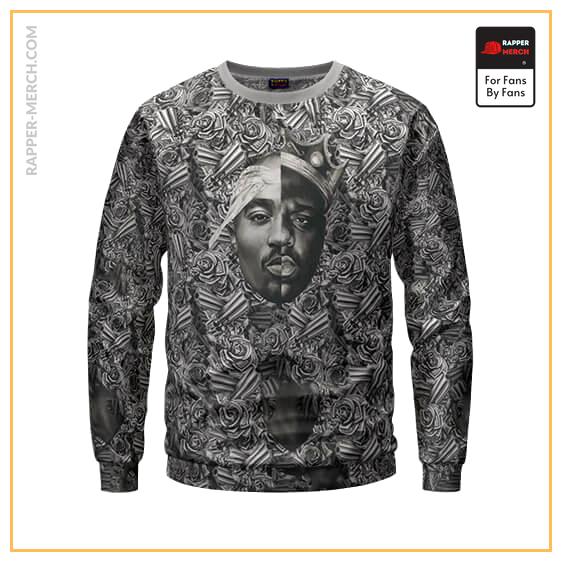 Tupac Shakur And Biggie Gangsta Art Crewneck Sweatshirt RP0310