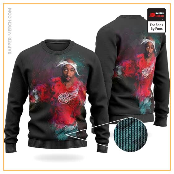 Tupac Shakur Awesome Paint Art Design Wool Sweatshirt RM0310