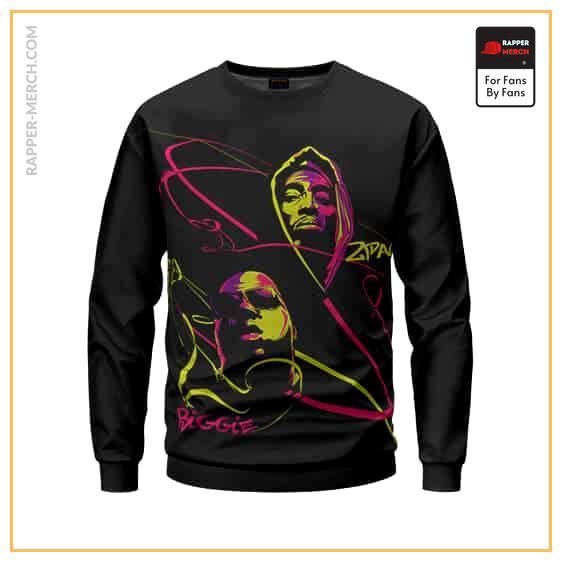 Tupac Shakur & Biggie Smalls Colorful Sweatshirt RM0310