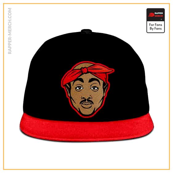 Tupac Shakur Cartoon Head Icon Logo Art Snapback Hat RM0310