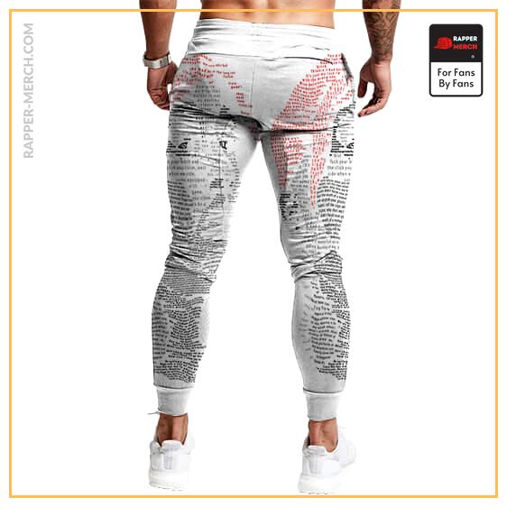 Tupac Shakur Outline Famous Songs Typographic Art Joggers RM0310