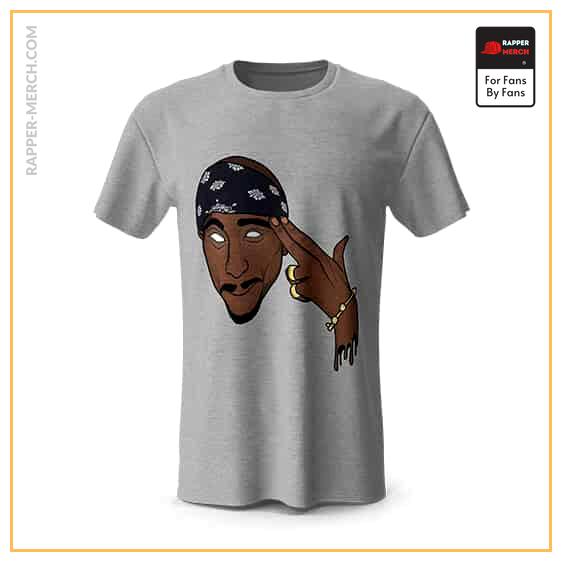 Tupac Shakur Pointing Head Drip Art T-Shirt RM0310