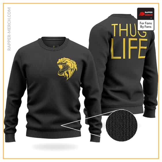 Tupac Shakur Thug Life Panther Tattoo Design Wool Sweater RM0310