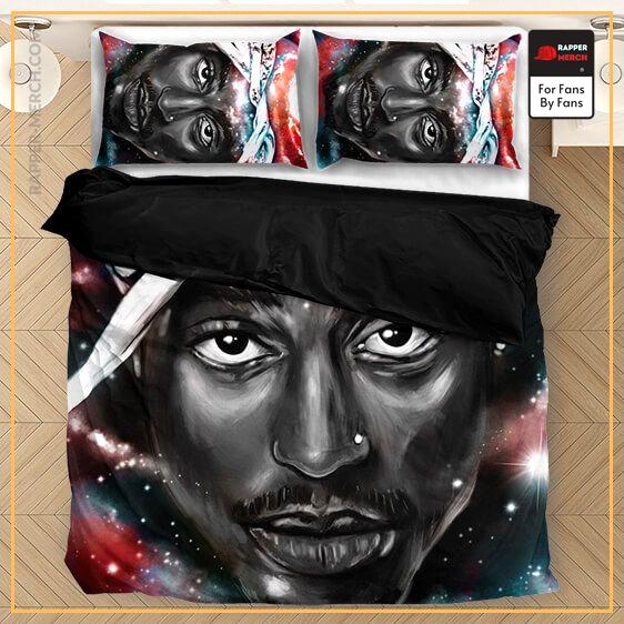 Tupac Shakur Trippy Galaxy Design Wonderful Bedding Set RM0310