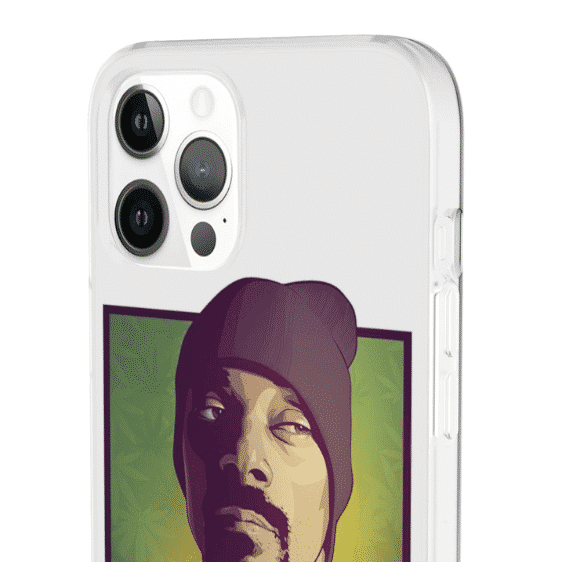 Snoop Dogg Vectorized Portrait Weed Background iPhone 12 Cover RM0310