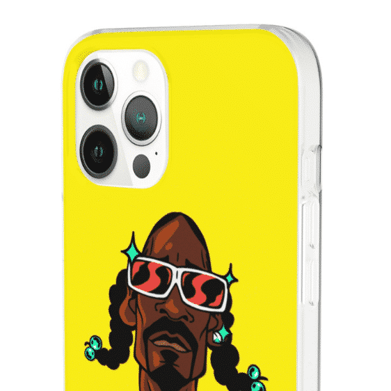 Awesome Snoop Dogg Caricature Yellow iPhone 12 Bumper Case RM0310