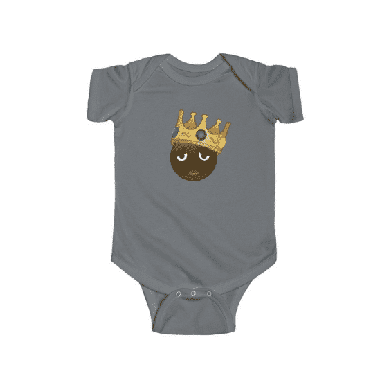 Biggie Smalls Wearing Crown Emoji Adorable Baby Bodysuit RP0310