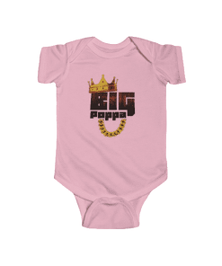 Big Poppa Biggie Signature Crown & Necklace Baby Romper RP0310