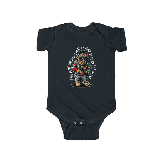 Biggie Smalls Big Poppa Song Illustration Awesome Baby Onesie RP0310