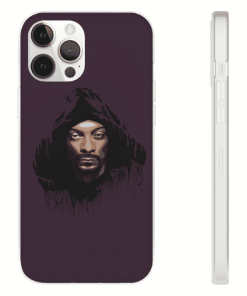 Graffiti Wall Art Rapper Snoop Dogg Purple iPhone 12 Fitted Case RM0310