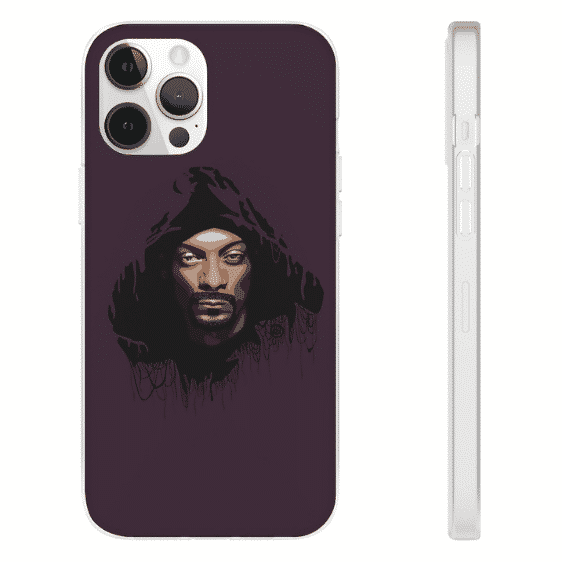 Graffiti Wall Art Rapper Snoop Dogg Purple iPhone 12 Fitted Case RM0310