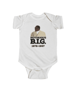 Christopher Notorious BIG Wallace Tribute Art Baby Bodysuit RP0310