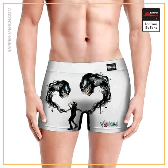 Venom Symbiote Alien Eminem Art White Men's Boxer Shorts RM0310