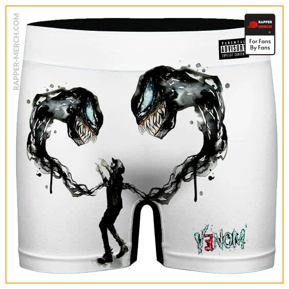 Venom Symbiote Alien Eminem Art White Men's Boxer Shorts RM0310