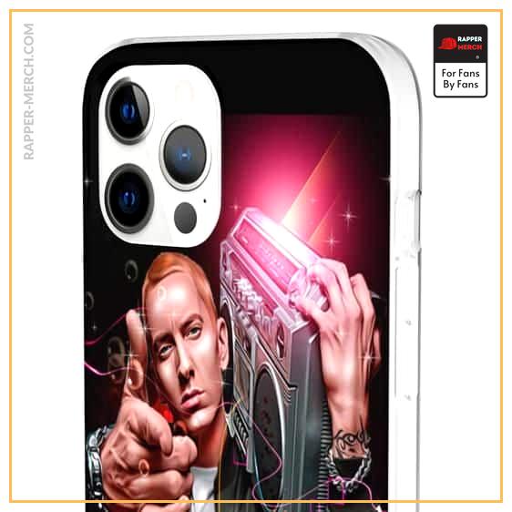 Vibrant Eminem Portrait Art With His Boombox iPhone 12 Case RM0310