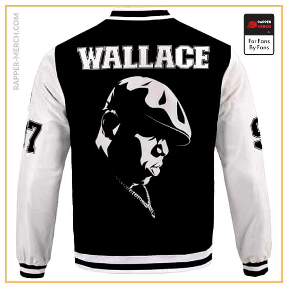Wallace 97 Biggie Tribute Face Silhouette Varsity Jacket RP0310