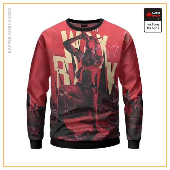 Way Back Travis Scott Performing Dope Red Crewneck Sweater RM0410