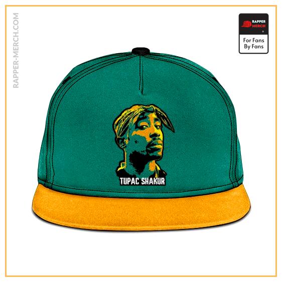 West Coast Classic Tupac Shakur Face Art Snapback Cap RM0310