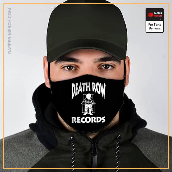 West Coast Death Row Records Black Cloth Face Mask RM0310