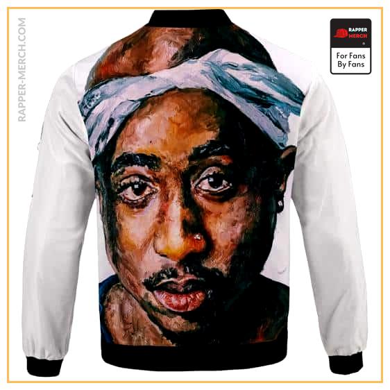 West Coast Hip Hop Icon 2Pac Shakur Face Art Bomber Jacket RM0310