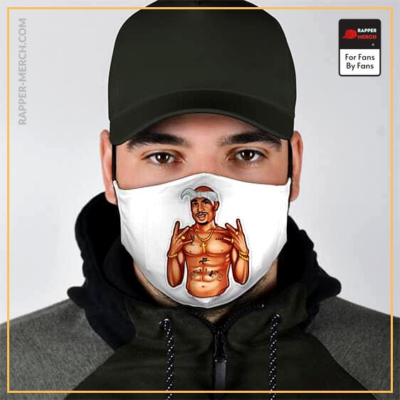 West-Coast Rapper 2Pac Makaveli Art Awesome Face Mask RM0310